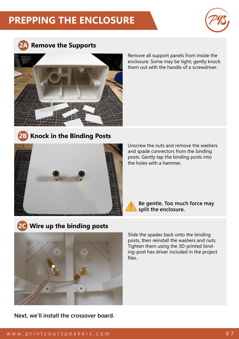 Screenshot of the build guide