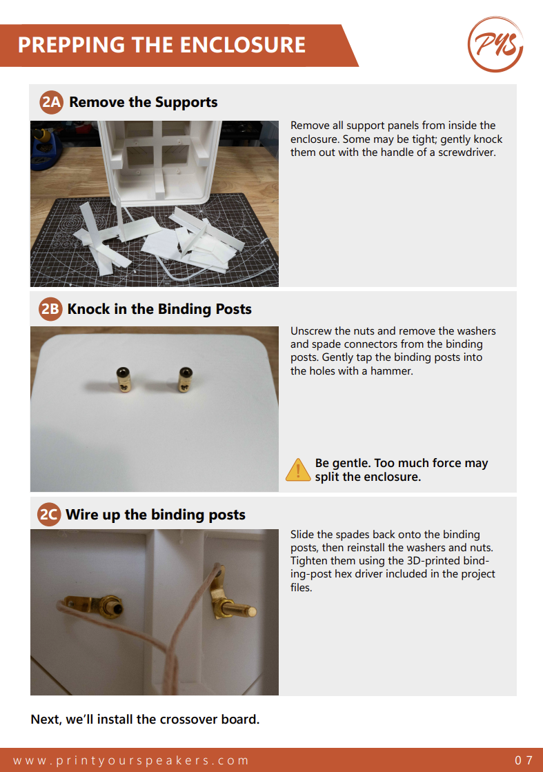 Screenshot of the Emanate 6 single-piece build guide